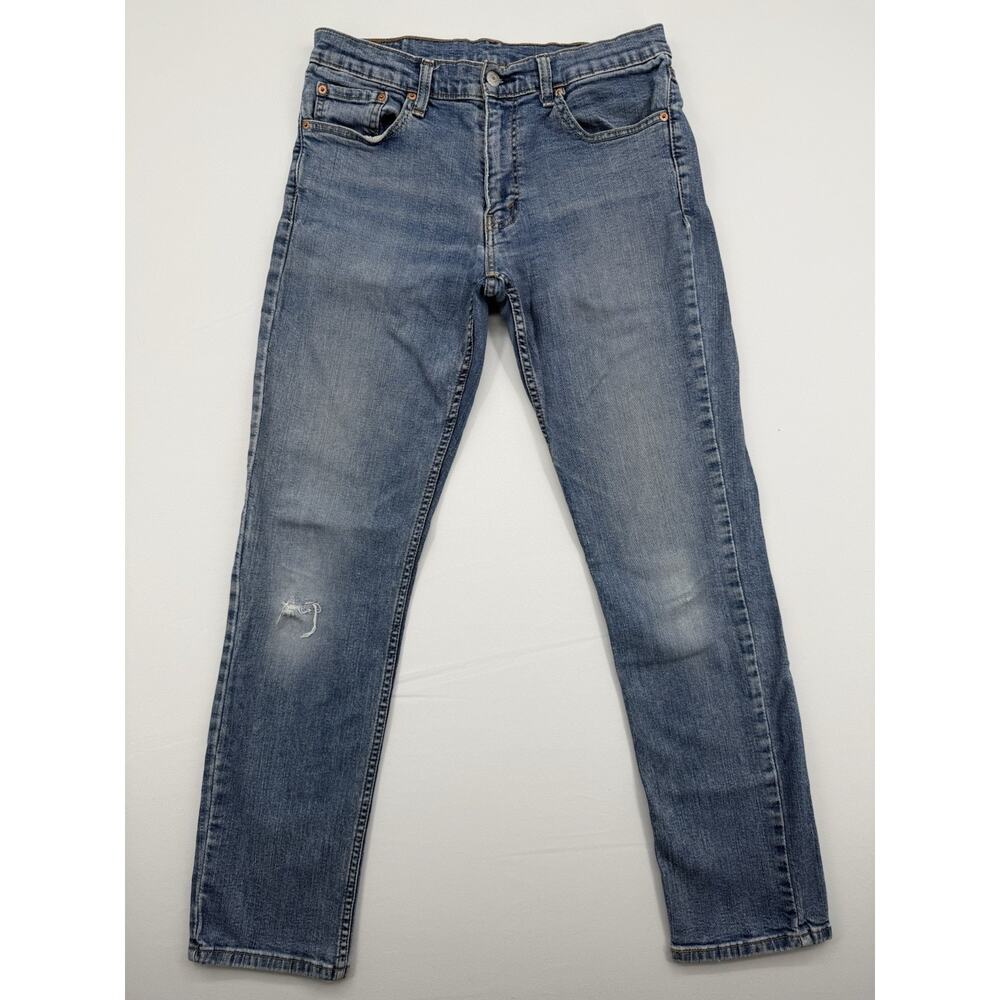 Levis 511 Slim Fit Jeans Mens 32x32 Blue Wash Zip Fly Stretch Denim